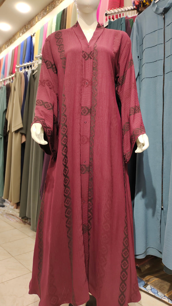 CEY Exclusive Front Open Abaya