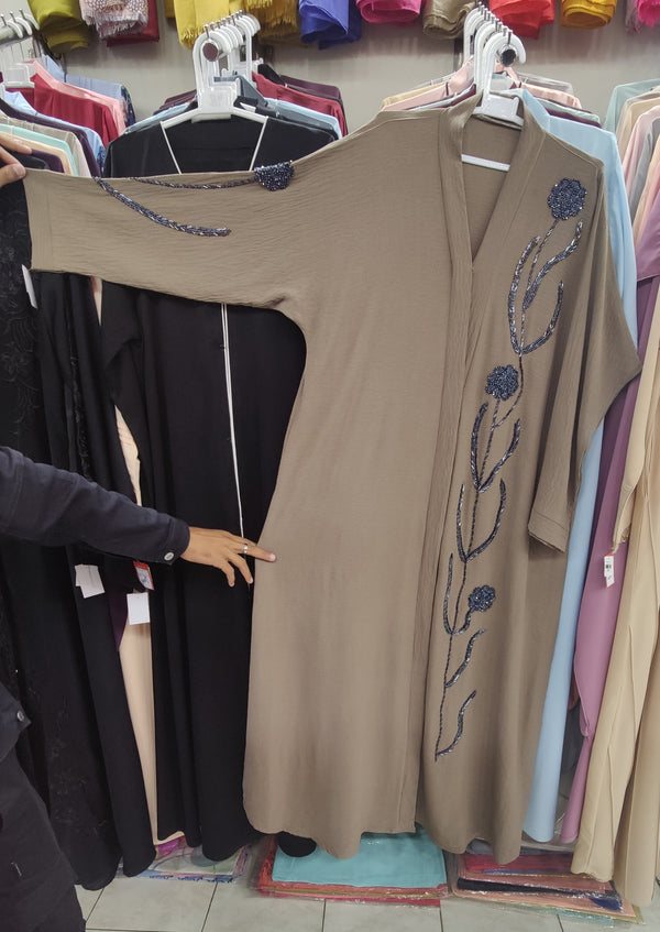 CEY Handwork Front Open Fancy Abaya