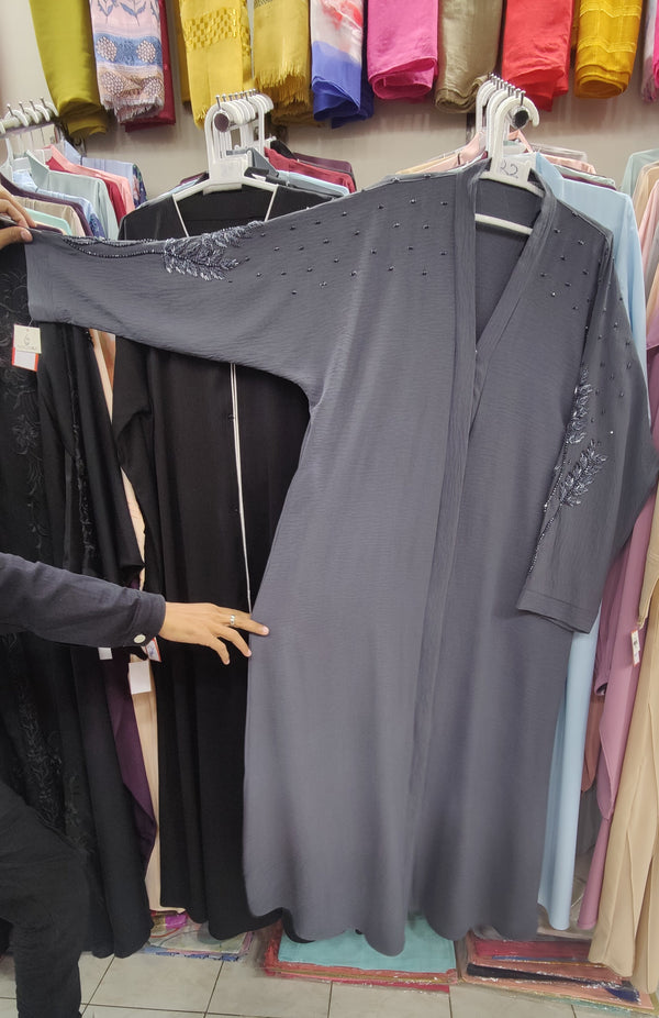 CEY Handwork Front Open Fancy Abaya