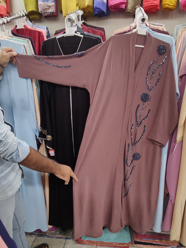 CEY Handwork Front Open Fancy Abaya