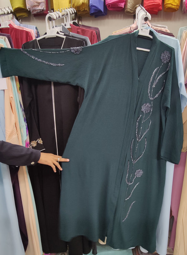 CEY Handwork Front Open Fancy Abaya