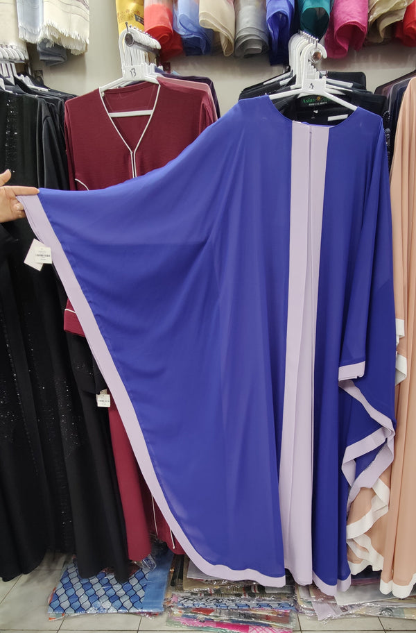Plain Chiffon Farasha Maxi Abaya