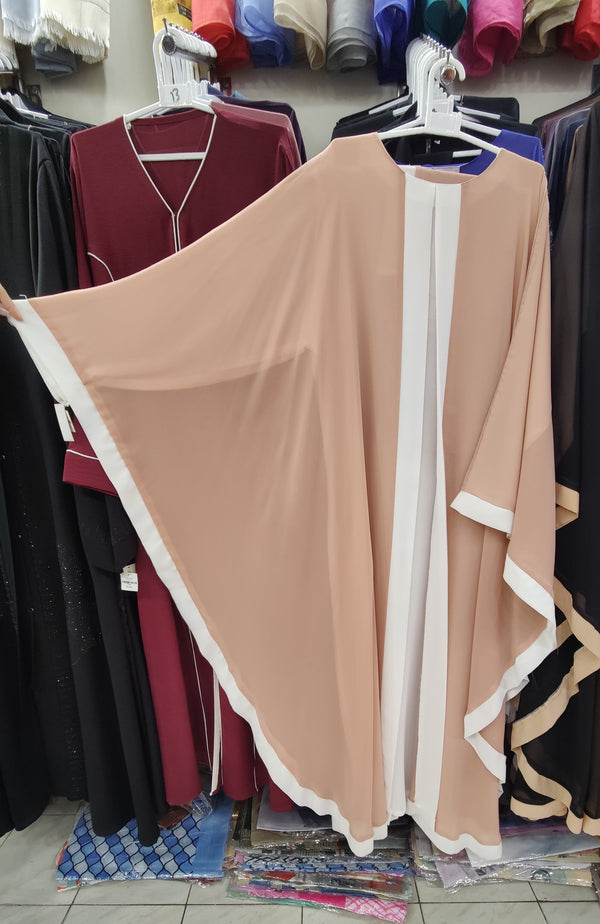 Plain Chiffon Farasha Maxi Abaya