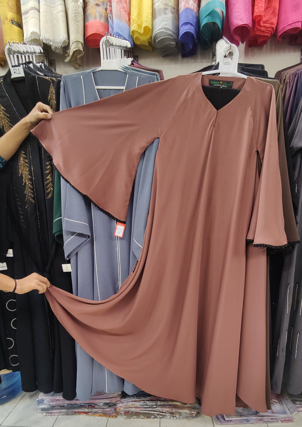 Plain Full Flair Asia Maxi Abaya